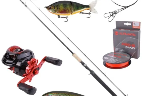 Jerkbait hengel - jerkbait rod with lures