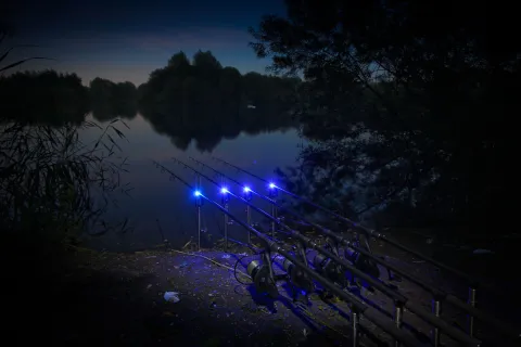 Nachtvissen - night fishing setup
